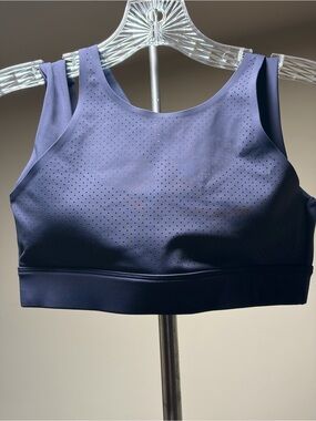 Lilybod Navy Perforated Sports Bra XS